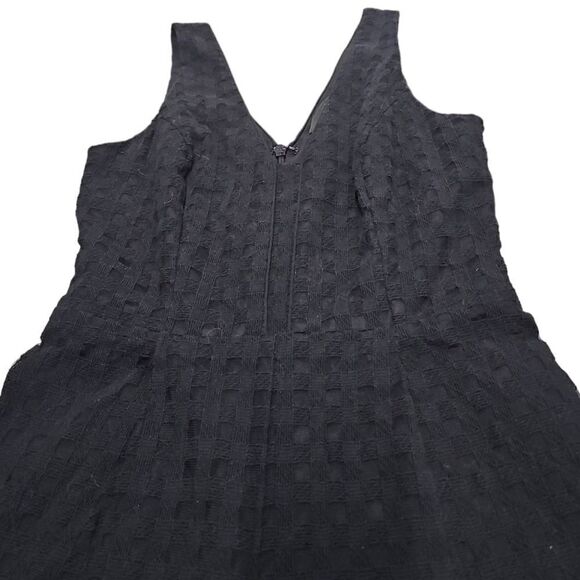 Adelyn Rae Black Crochet Overlay Black Cropped One Piece Jumper Size Small - Picture 3 of 11